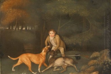 Freeman The Earl Of Clarendon S Gamekeeper With A Dying Doe And