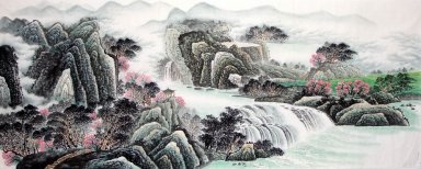 Waterval - Chinees schilderij