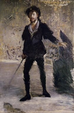 porträtt av Faure som Hamlet