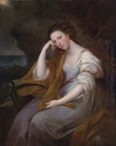 Porträtt av Louisa Leveson Gower som Spes (gudinna Hope)