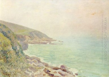 costa galês na névoa 1887