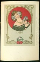 Love Heart Carte postale Femme