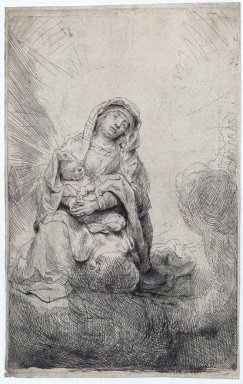 Virgin And Child In The Clouds 1641