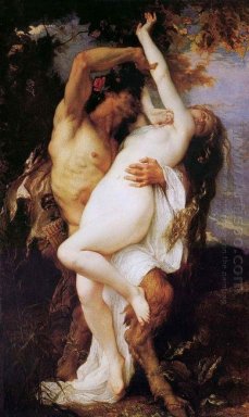 Nymphe und Satyr