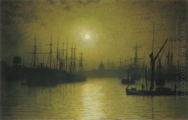 Nightfall On The Thames 1880