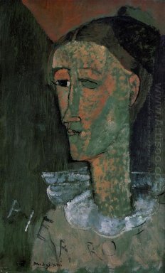 auto-retrato como pierrot pierrot 1915