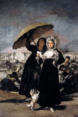 Mujer joven con una carta de 1819