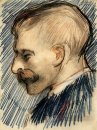 Cabeza de un hombre posiblemente Theo Van Gogh 1887