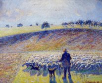 Пастух и овцы 1888