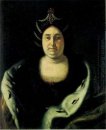 Czarina Praskovia Fëdorovna Saltikova, viúva de Ivan V