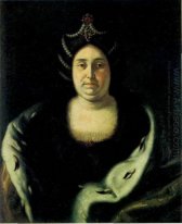 Zarina Praskovia Fyodorovna Saltikova, viuda de Iván V