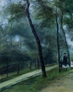 Uma caminhada no Madame Lecoeur madeiras e suas crianças 1870