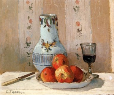 Bodegón con manzanas y la jarra 1872