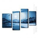 Tangan-Dicat Oil Painting Landscape Landscape - Set 4