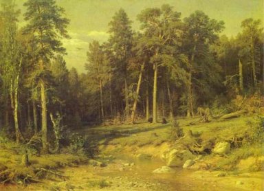 Bosque de pinos en la provincia de Viatka 1872