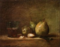 Pears, Walnuts and Glass of Wine