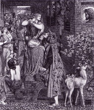 Maria Magdalena aan de deur van Simon De Farizeer 1853