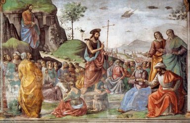 La predicación de San Juan Bautista 1490
