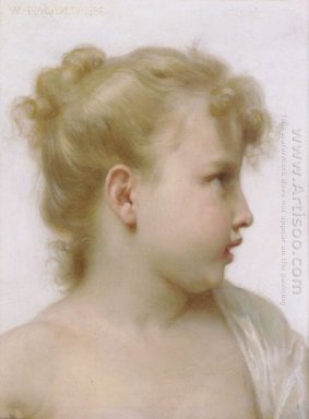 Hoofd van Een Klein Meisje 1888