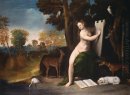 Circe et son amant dans un paysage