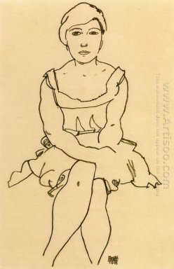 sitzende Frau 1918