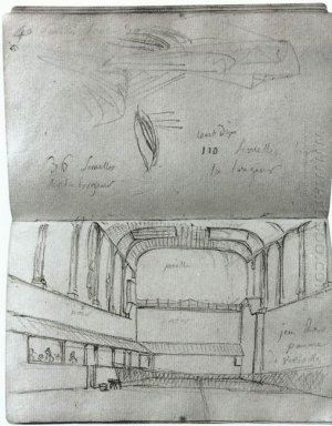 Blick auf das Innere des Tennisplatzes 1791