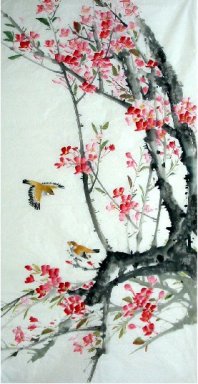 Birds-Flor - Pintura Chinesa