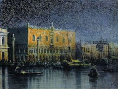 Chuvas Palace em Veneza por Luar 1878