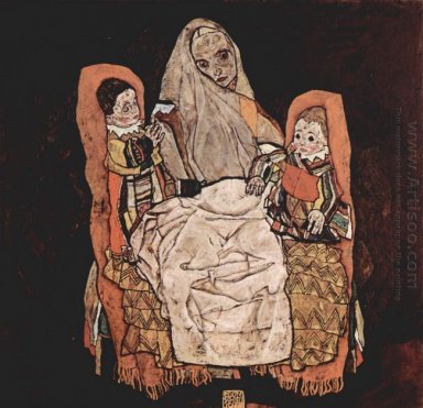 mãe com dois filhos 1917
