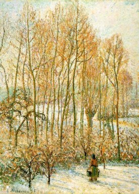 Morgen sunlighton den Schnee eragny sur Epte 1895