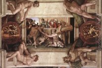 Sacrifício de Noé (com ignudi e medalhões) 1509