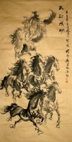 Лошадь-Antique Paper - китайской живописи