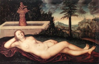 Reclining River Nymph At The Fountain 1518