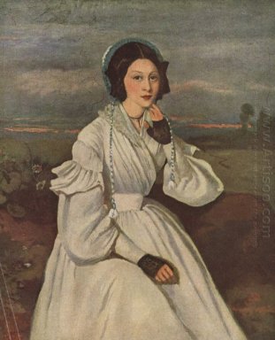 Retrato de Louise Claire Sennegon Futuro senhora Charmois 1837