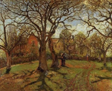 castanha árvores louveciennes primavera 1870