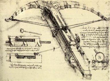 Дизайн для гигантского арбалета 1482