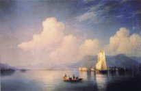 Het Lago Maggiore In de avond 1858