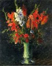 Vase Of Gladiolas