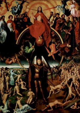 The Last Judgment Triptych Central Panel Maiestas Domini Dengan