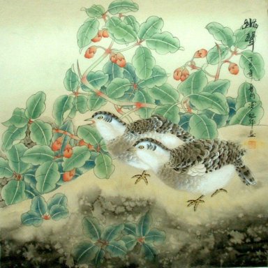 Oiseaux - Peinture chinoise