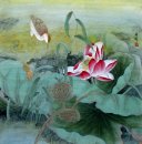 Lotus Chinees schilderij