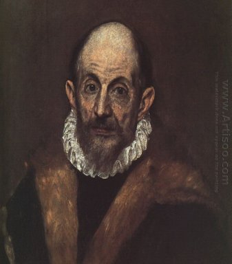 Retrato de un viejo hombre Presunto autorretrato de El Greco