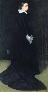 Sistemazione In Black No 2 Ritratto della signora Louis Huth 187