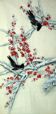 Plum & Birds - Pittura cinese