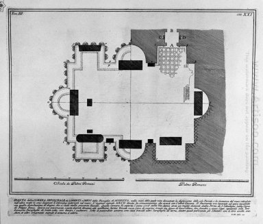 La Antigüedades T 3 Placa Xxi plan romano de las cámaras funerar