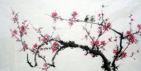 Peach Blossom & Birds - Peinture chinoise