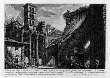 De Romeinse Oudheden T 1 Plaatje Xxx Forum Nervae 1756