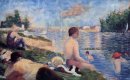 Slut Studie För Bathing At Asnieres 1884