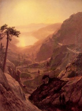 vista del lago Donner california 1872