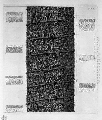 Ansicht der Hauptfassade der Antonine Spalte in sechs Tabellen 3